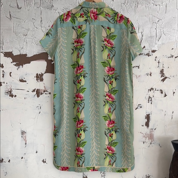 Scotch & Soda Floral pool/beach dress with Pink and Green Accents - Picture 4 of 5